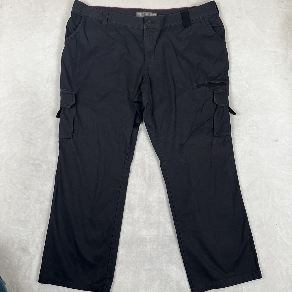 Dickies Cargo Pants Womens 20 Regular Black Relaxed Fit Canvas Workwear Pockets